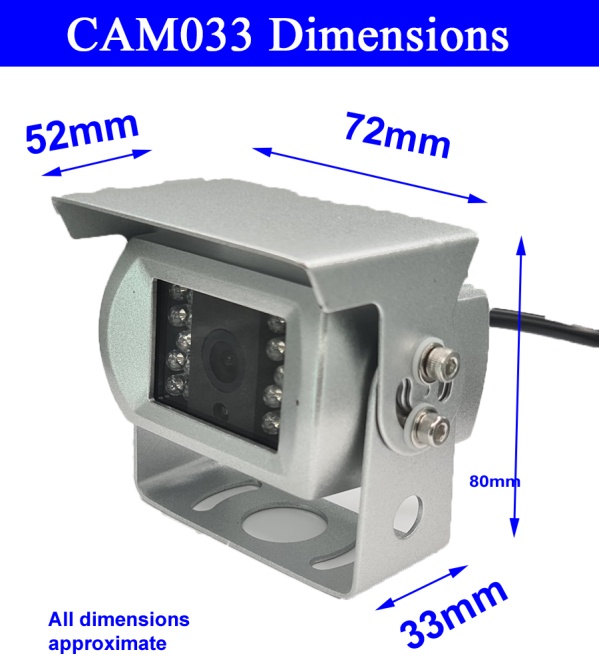 5 inch dash monitor and silver CCD reversing camera with sound